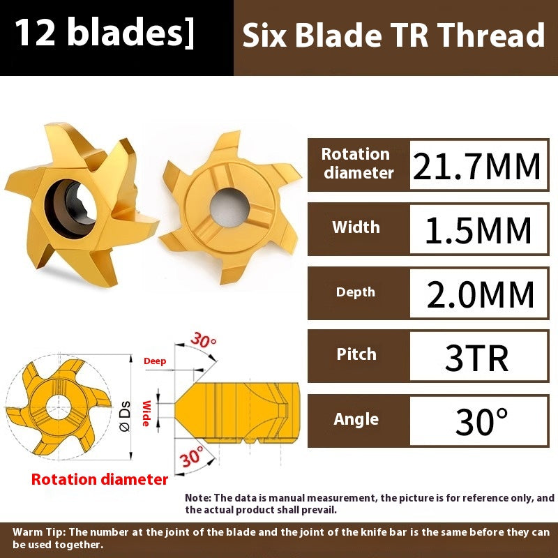 1154-Germany imported three-flute six-flute arc t-mill cyclone milling cutter bore chamfering cutter thread t-mill TR Shandong Denso Pricision Tools Co.,Ltd.