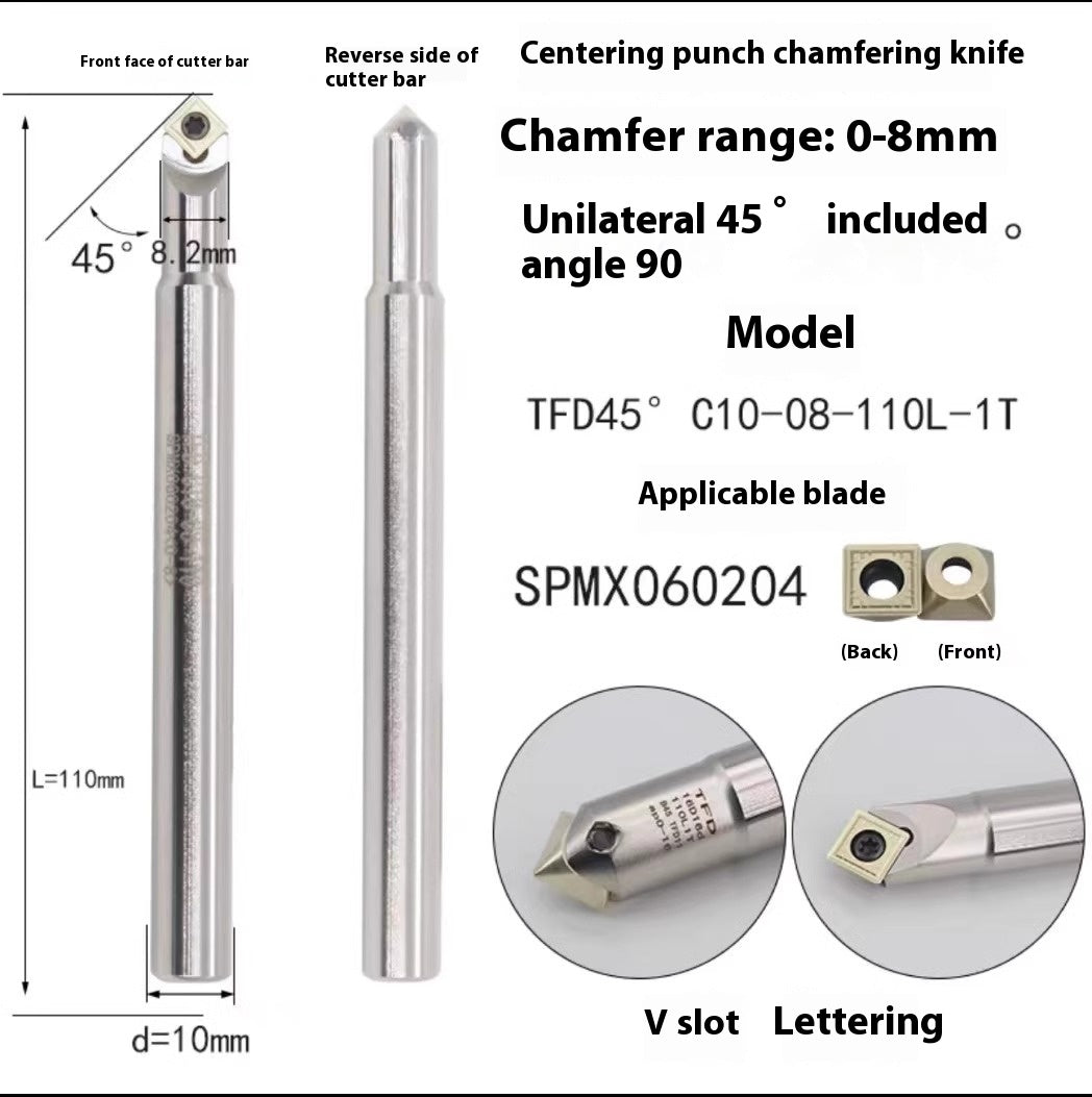 1144-Shedding type fixed-point chamfering cutter 30 degree 45 degree 60 degree chamfering cutter bar SSK/SSP/TCM/SSY/SSO/SSH Shandong Denso Pricision Tools Co.,Ltd.