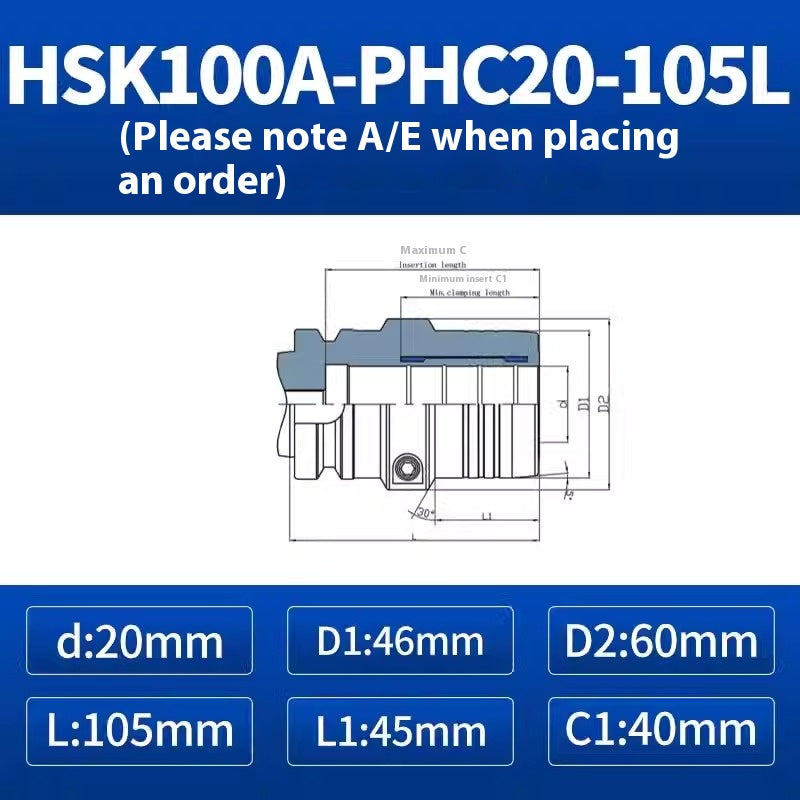 10023 HSK100AHSK63A Hydraulic toolholderPHC imported high precision hydraulic toolholderHydraulic toolholder Shandong Denso Pricision Tools Co.,Ltd.