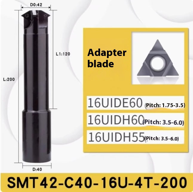 6036 SMT Deep Hole Thread Milling Toolholder Machining Center Single Thread Internal Coolant Milling Tool U-Thread Toolholder 11UI 16UI Shandong Denso Pricision Tools Co.,Ltd.