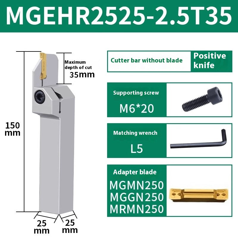 1158-CNC toolholder OD cut-off grooving lathe cutter MGEHR cutter lathe tool extended cutter groove cutter Shandong Denso Pricision Tools Co.,Ltd.
