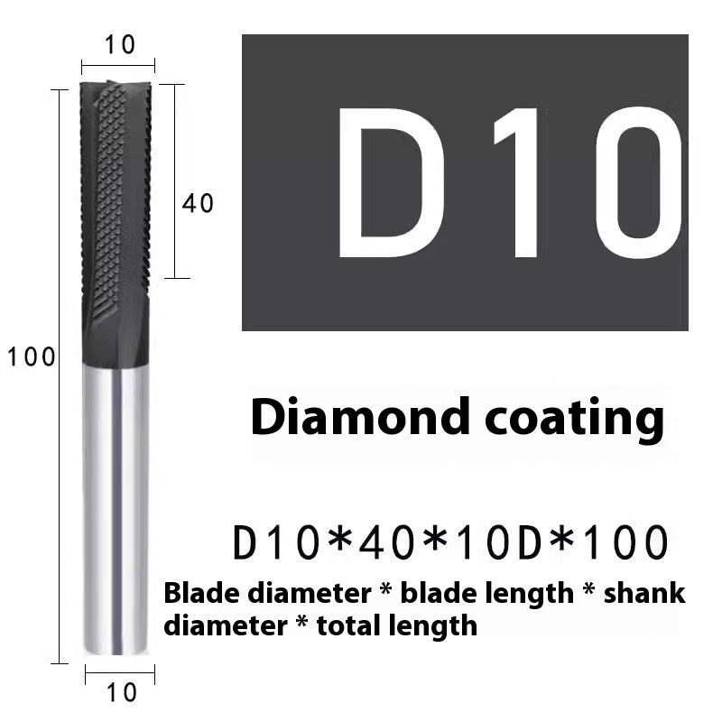 2127-Special milling cutter for glass fiber, imported diamond coating, burr processing, carbon fiber composite tungsten carbide milling cutter Shandong Denso Pricision Tools Co.,Ltd.