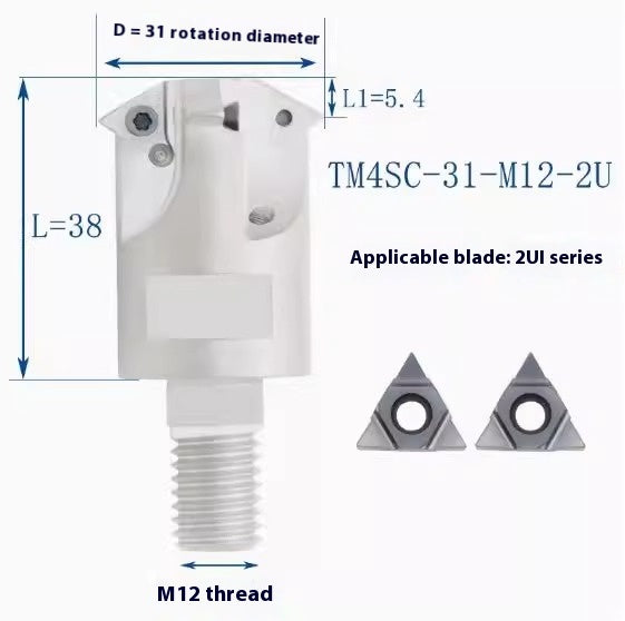 6036 SMT Deep Hole Thread Milling Toolholder Machining Center Single Thread Internal Coolant Milling Tool U-Thread Toolholder 11UI 16UI Shandong Denso Pricision Tools Co.,Ltd.