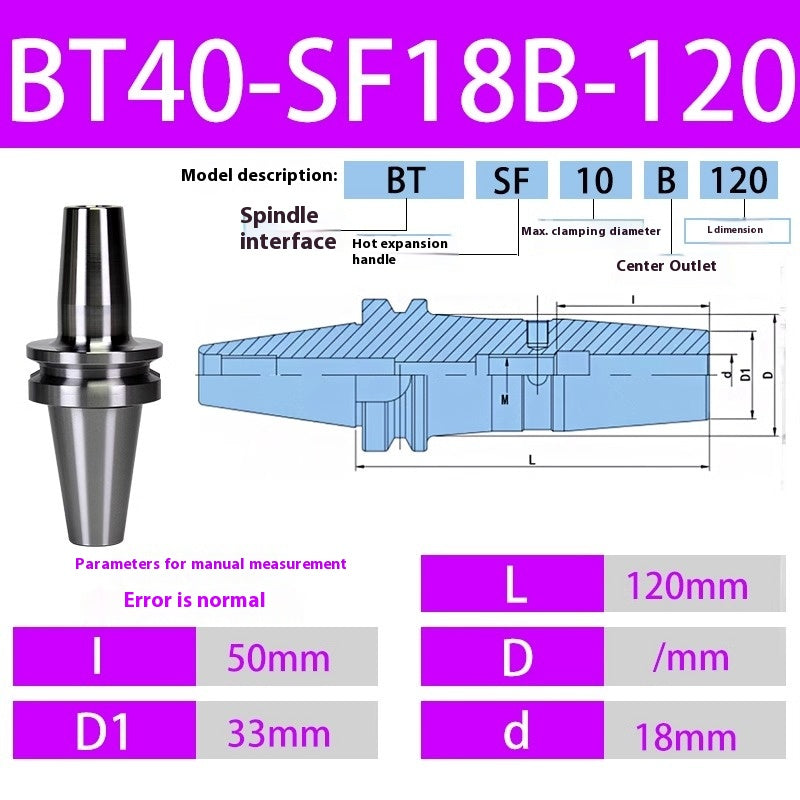 10052 BT40/BT30-SF heat shrink holder Integrated Thermal expansion hot-fit sintered holder Shandong Denso Pricision Tools Co.,Ltd.