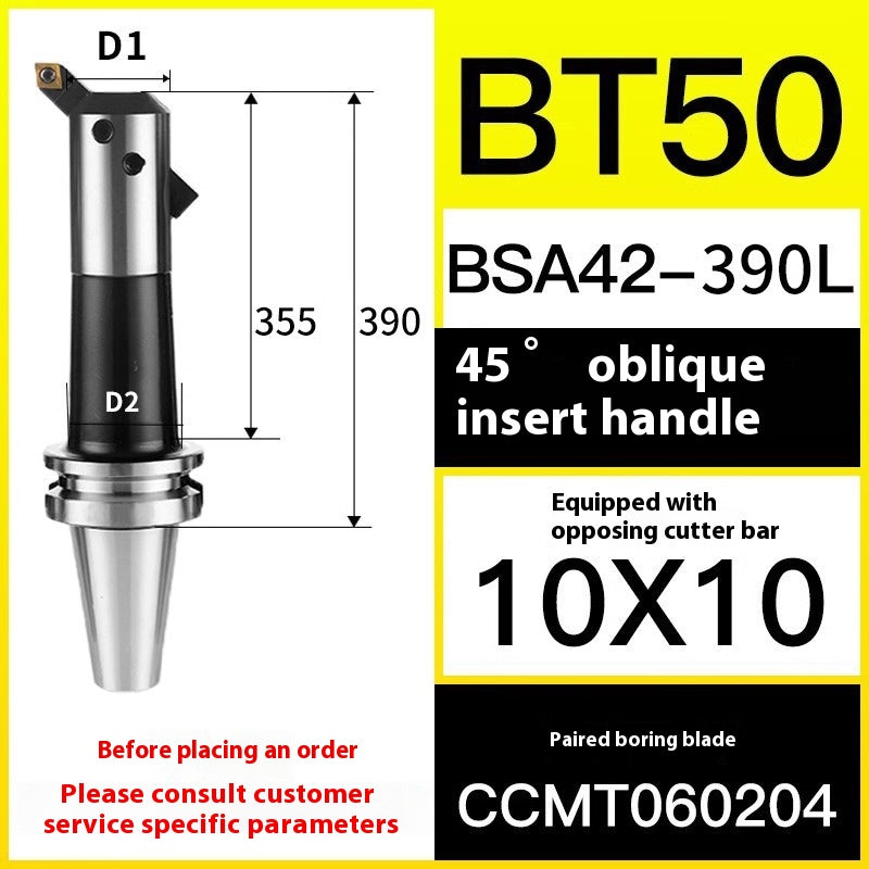 10049 BT40/50-BSA Rough Boring Cutter Holder 45/90 Degree Sleeve Lathe Boring Bar Shandong Denso Pricision Tools Co.,Ltd.