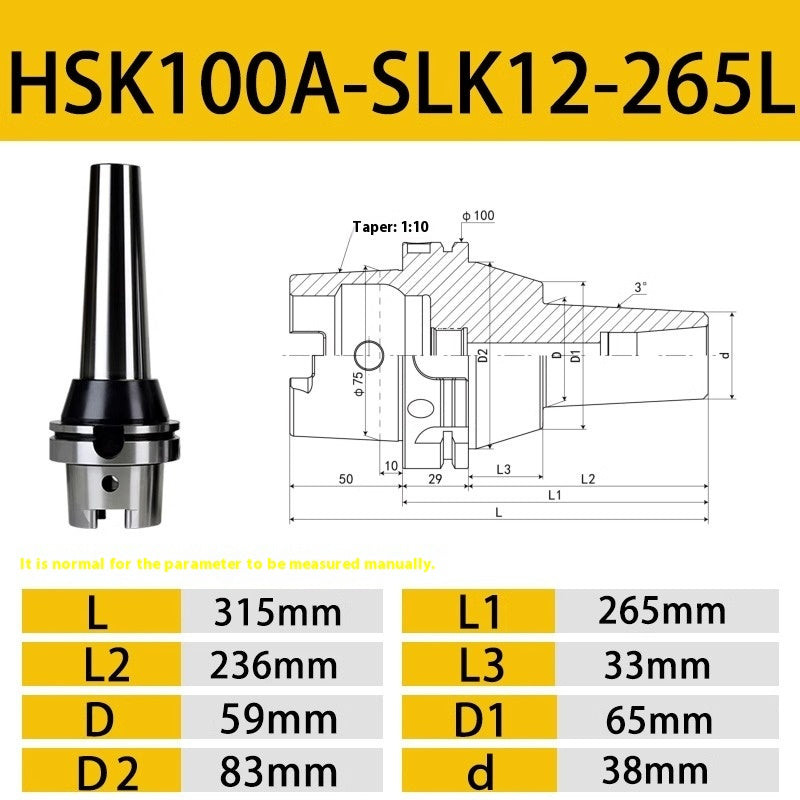 10020 HSK63 SLK Heat shrink handle Basic Toolholder HSK100A SLK Heat expansion hot-fit split sintered Toolholder Shandong Denso Pricision Tools Co.,Ltd.