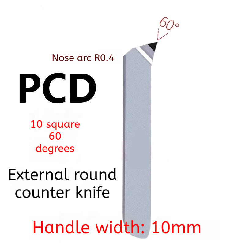 1163-PCD diamond turning tool cylindrical plane super bright CBN boron nitride tool 20 square 60/90 degrees gemstone knife non-standard Shandong Denso Pricision Tools Co.,Ltd.