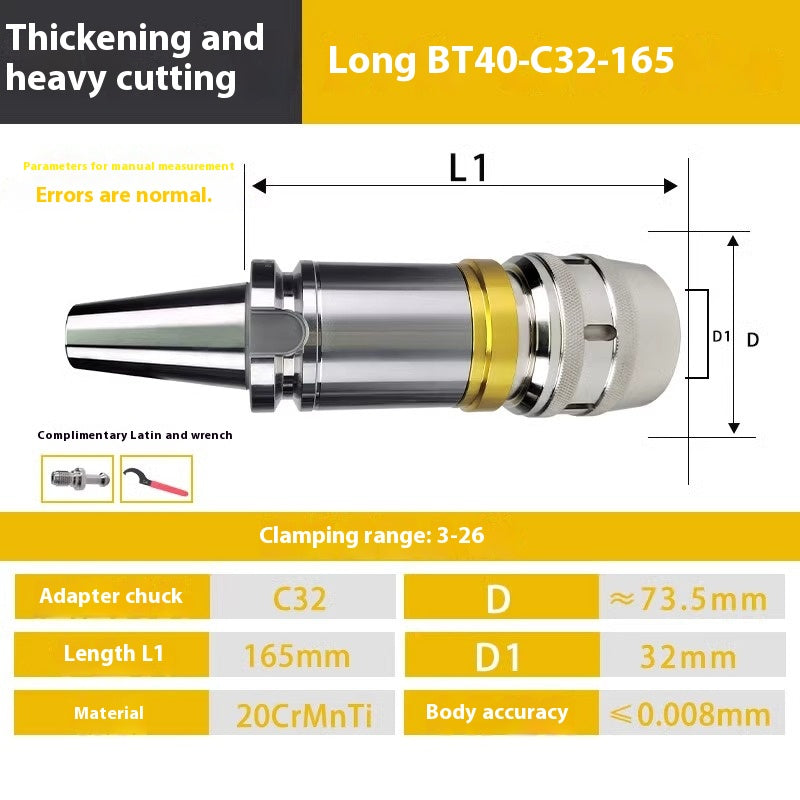 2103-CNC tool holder BT40 BT30 BT50 strong tool holder CNC machining center C32 strong chuck extended tool holder Shandong Denso Pricision Tools Co.,Ltd.