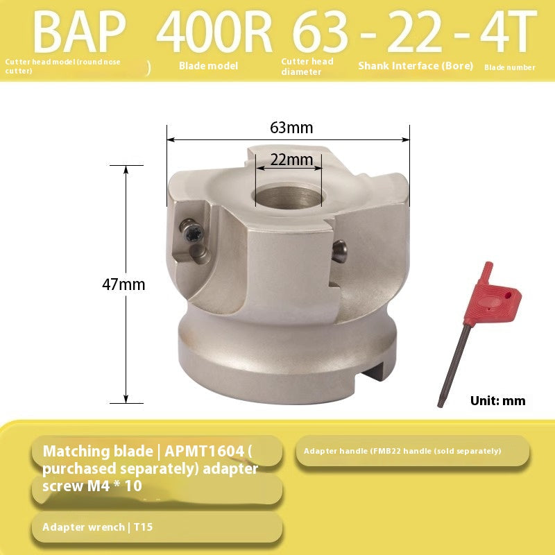 6020 CNC lathe tooling 300R/400R machining center right-angle end milling cutter discs 90° cutter discs for AP milling inserts Shandong Denso Pricision Tools Co.,Ltd.