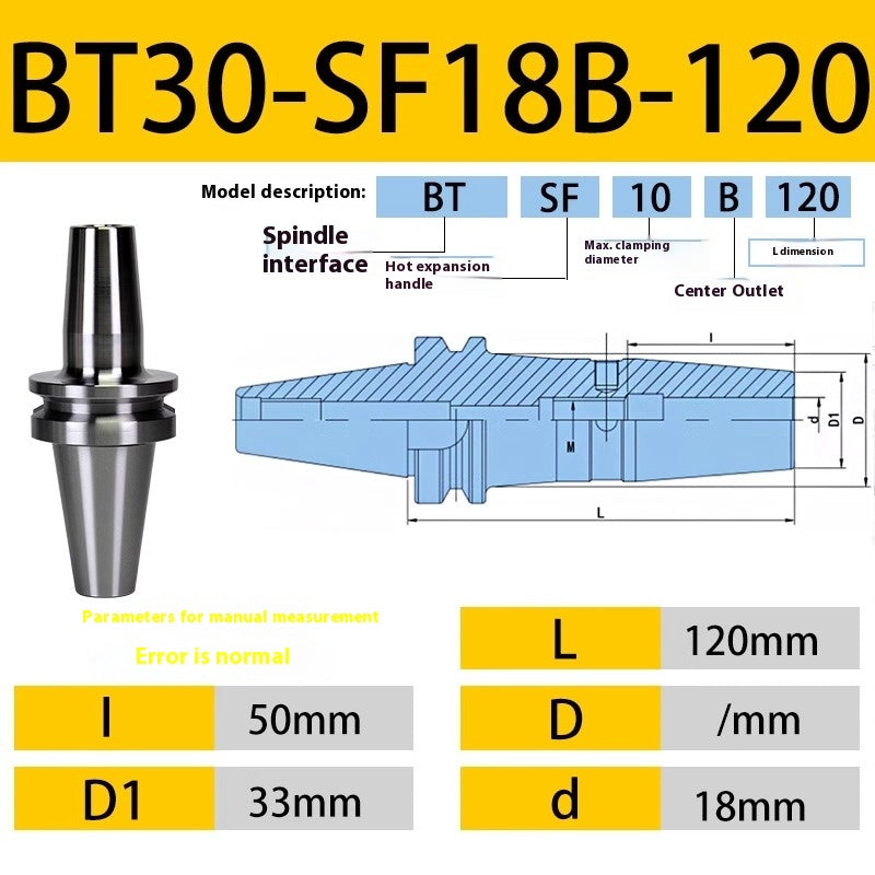 10052 BT40/BT30-SF heat shrink holder Integrated Thermal expansion hot-fit sintered holder Shandong Denso Pricision Tools Co.,Ltd.