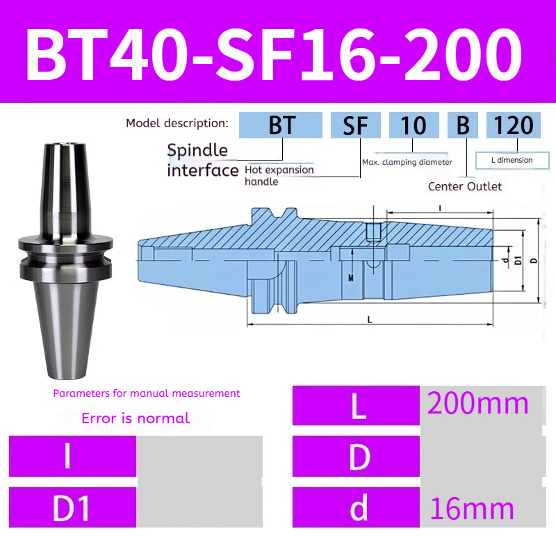 10052 BT40/BT30-SF heat shrink holder Integrated Thermal expansion hot-fit sintered holder Shandong Denso Pricision Tools Co.,Ltd.