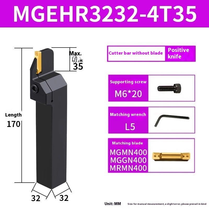 1158-CNC toolholder OD cut-off grooving lathe cutter MGEHR cutter lathe tool extended cutter groove cutter Shandong Denso Pricision Tools Co.,Ltd.