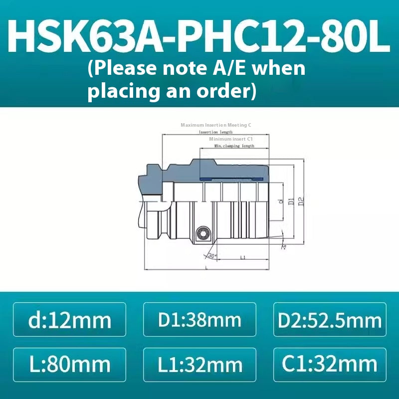 10023 HSK100AHSK63A Hydraulic toolholderPHC imported high precision hydraulic toolholderHydraulic toolholder Shandong Denso Pricision Tools Co.,Ltd.