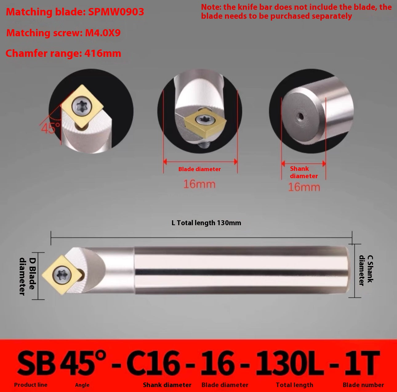 1144-Shedding type fixed-point chamfering cutter 30 degree 45 degree 60 degree chamfering cutter bar SSK/SSP/TCM/SSY/SSO/SSH Shandong Denso Pricision Tools Co.,Ltd.