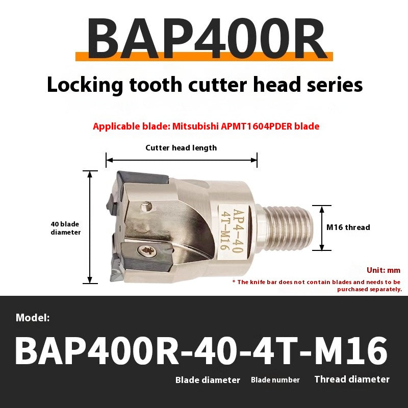 1147-Split BAP300R400R Interchangeable Anti-vibration Bar Locking Tooth Milling Head for APMT1135/1604 Inserts Shandong Denso Pricision Tools Co.,Ltd.