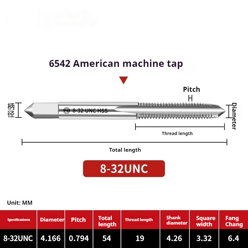 2111-Tap threading machine with tap tapping American stainless steel tapping 1/4-3/5/8UNC UNF Shandong Denso Pricision Tools Co.,Ltd.