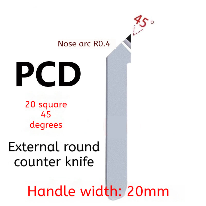 1163-PCD diamond turning tool cylindrical plane super bright CBN boron nitride tool 20 square 60/90 degrees gemstone knife non-standard Shandong Denso Pricision Tools Co.,Ltd.