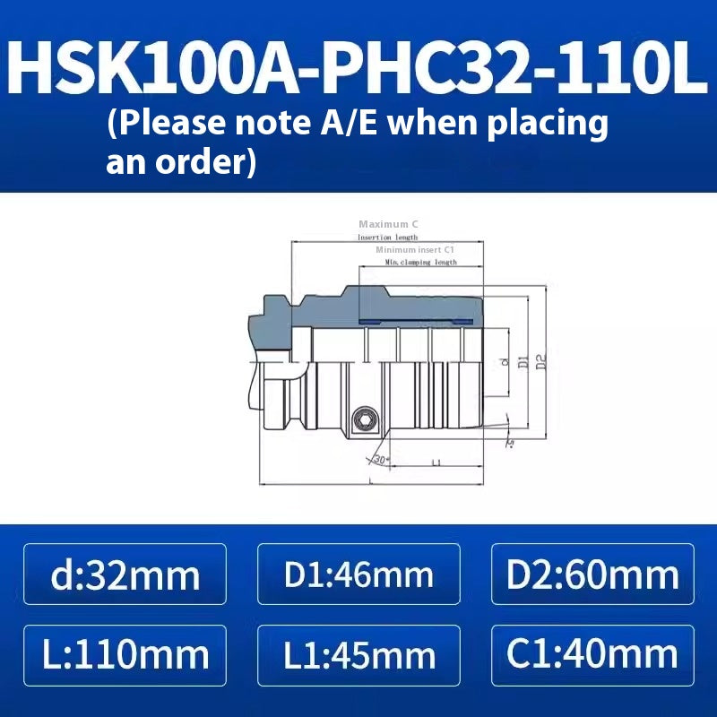 10023 HSK100AHSK63A Hydraulic toolholderPHC imported high precision hydraulic toolholderHydraulic toolholder Shandong Denso Pricision Tools Co.,Ltd.