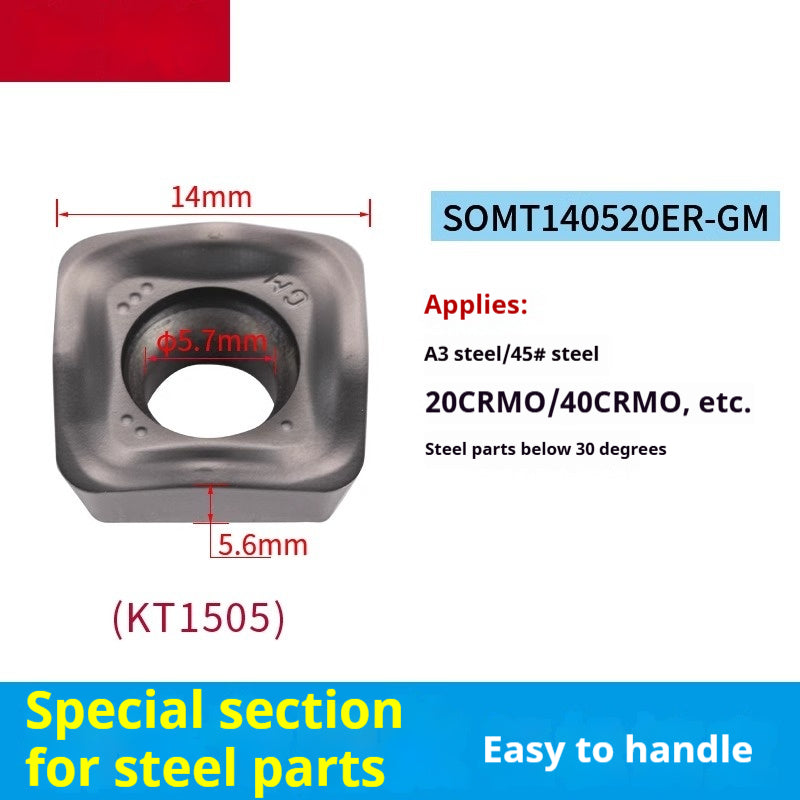 6018 High Feed Milling Cutterhead MFH100R-14-7T 5-Axis 14R63 Surface Milling Cutterhead with SOMT140520 Inserts Shandong Denso Pricision Tools Co.,Ltd.