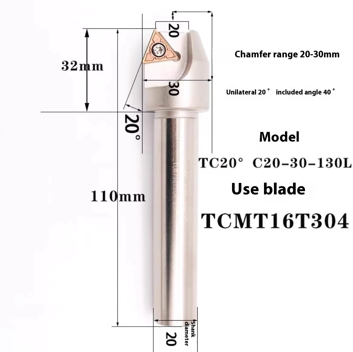 1144-Shedding type fixed-point chamfering cutter 30 degree 45 degree 60 degree chamfering cutter bar SSK/SSP/TCM/SSY/SSO/SSH Shandong Denso Pricision Tools Co.,Ltd.