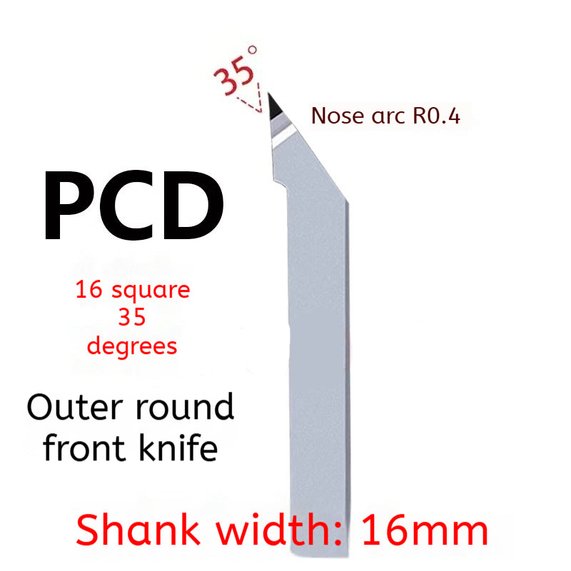 1163-PCD diamond turning tool cylindrical plane super bright CBN boron nitride tool 20 square 60/90 degrees gemstone knife non-standard Shandong Denso Pricision Tools Co.,Ltd.