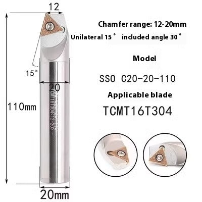 6039 Machining center 15 20 25 30 35 40 45 50 55 60 65 70 75 degree chamfering toolholder TCMT Shandong Denso Pricision Tools Co.,Ltd.