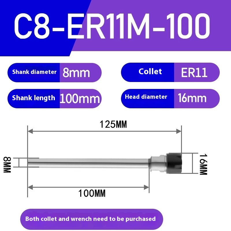 1184-Extension rods Straight handle extension rods C8-ER8 / ER11 Various lengths Type A Type M