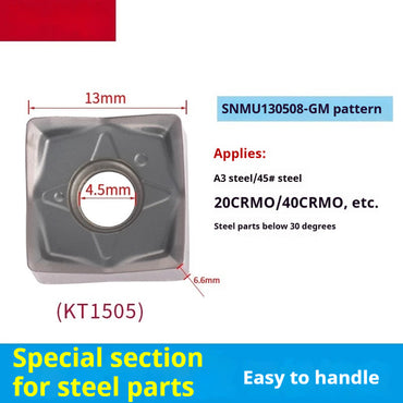 6022 MFSN Milling Cutter Block 88 Degree Fast Feed 88080R-6T-M Surface Heavy Duty Cutter Block High RPM SNMU1305 Shandong Denso Pricision Tools Co.,Ltd.