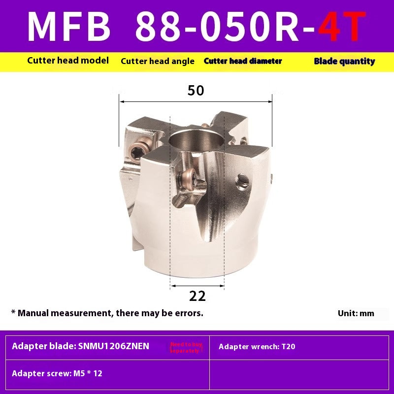 6017 MFB288/45R milling cutter disk 88 degrees fast feed large depth of cut 45 degrees heavy cutting flying cutter disk for KYOCERA SNMU12 Shandong Denso Pricision Tools Co.,Ltd.