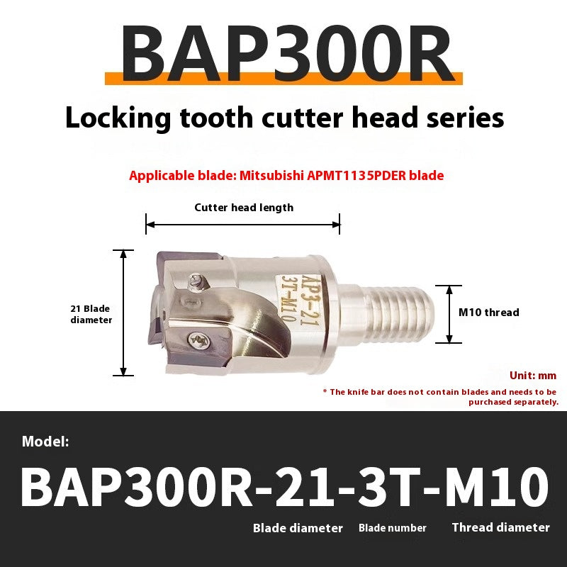 1147-Split BAP300R400R Interchangeable Anti-vibration Bar Locking Tooth Milling Head for APMT1135/1604 Inserts Shandong Denso Pricision Tools Co.,Ltd.
