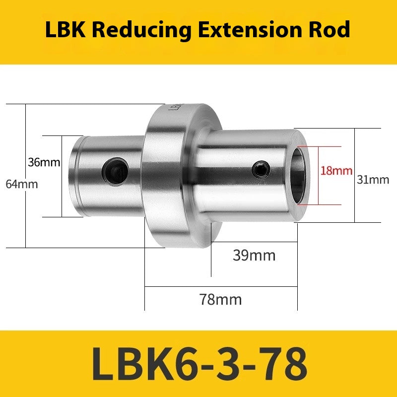 1176-Reducing Boring Tool Extension Bar LBK2/3/4/5/6 Adapter Bar Machining Center Fine & Rough Boring Tool Shank Reducing Extension Bar