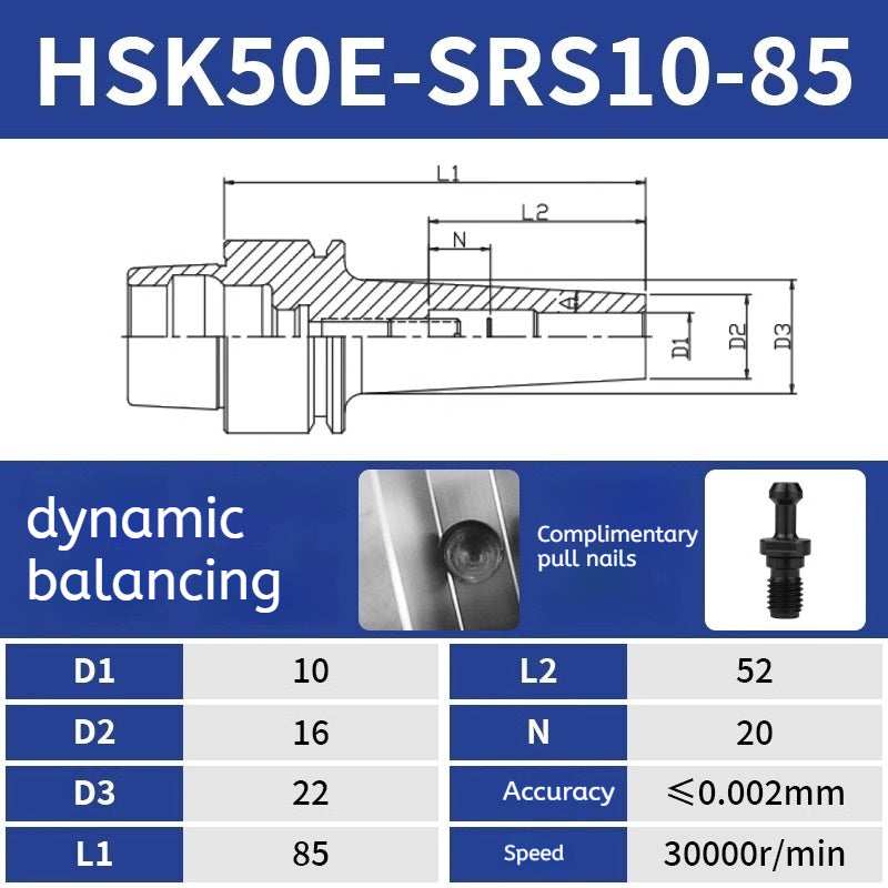 10024 Heat Shrink tool holder Sintered HSK40E Back Pull Tool Holder Shandong Denso Pricision Tools Co.,Ltd.