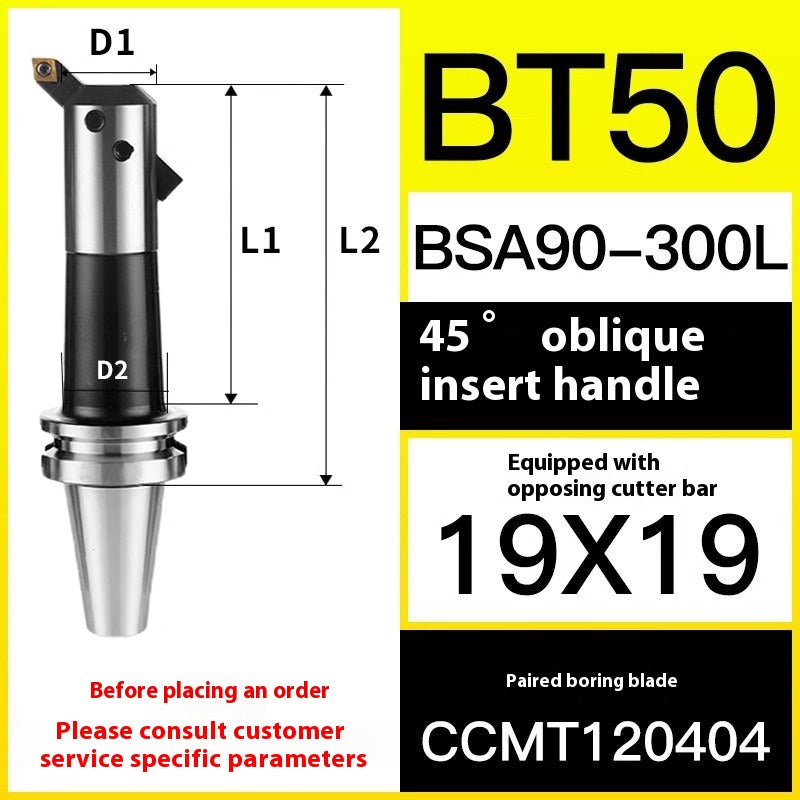 10049 BT40/50-BSA Rough Boring Cutter Holder 45/90 Degree Sleeve Lathe Boring Bar Shandong Denso Pricision Tools Co.,Ltd.