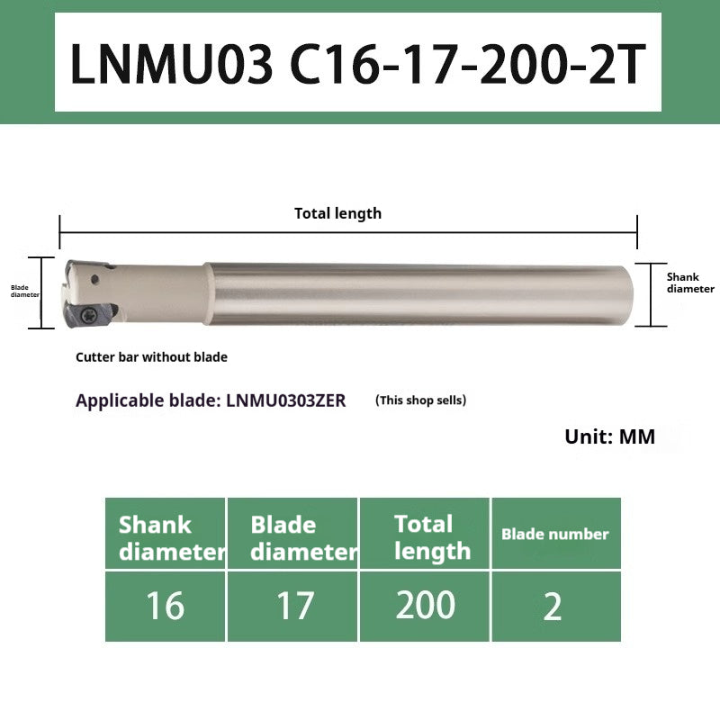 6013 CNC LNMU03 fast feed toolholder CNC machining center high efficiency fast end milling cutter disk double-sided flute milling cutter blade Shandong Denso Pricision Tools Co.,Ltd.