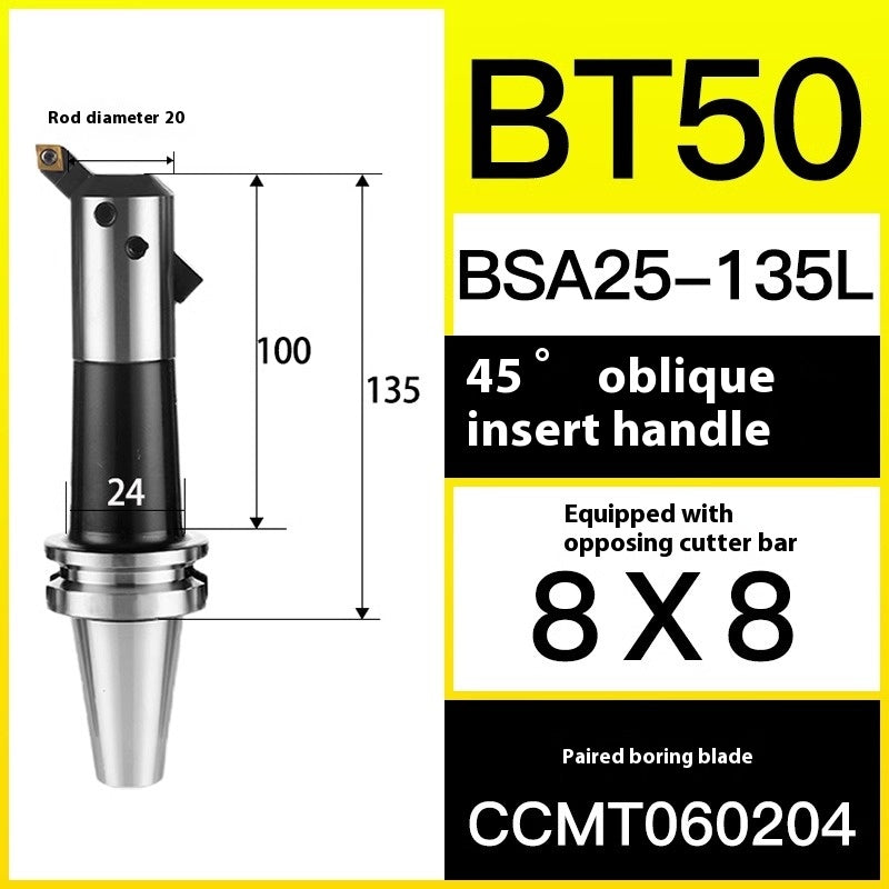 10049 BT40/50-BSA Rough Boring Cutter Holder 45/90 Degree Sleeve Lathe Boring Bar Shandong Denso Pricision Tools Co.,Ltd.