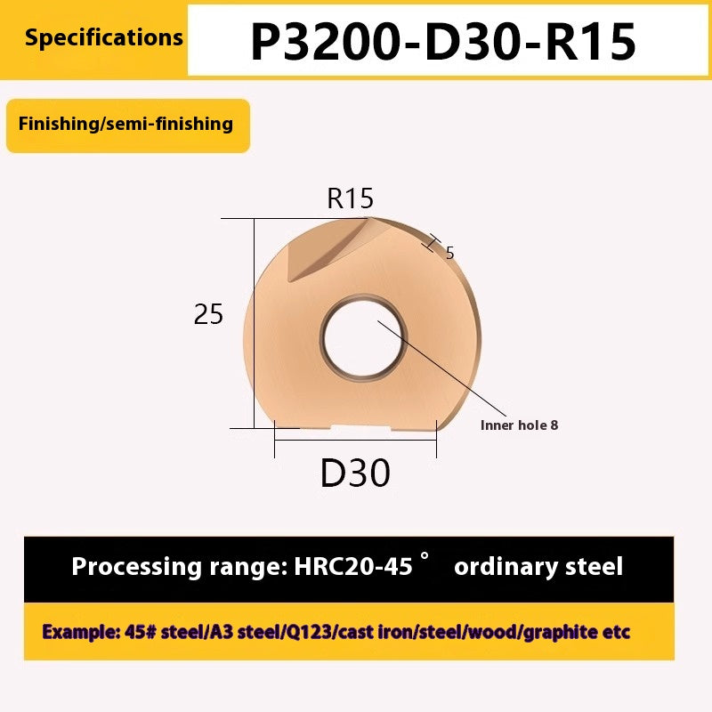 1149-South Lion Ball End Semicircular Inserts Finishing R4R5R6R8R10R12.5R15R16 20ZPFG/BNMP3202 Shandong Denso Pricision Tools Co.,Ltd.