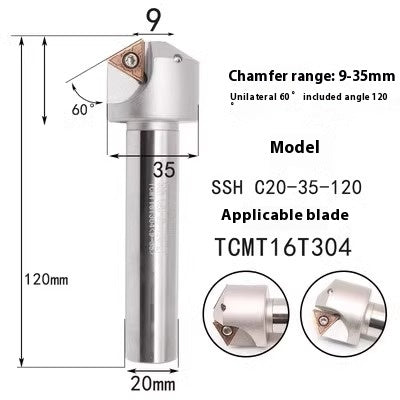 6040  Machining center 15 20 25 30 35 40 45 50 55 60 65 70 75 degree chamfering toolholder TCMT Shandong Denso Pricision Tools Co.,Ltd.