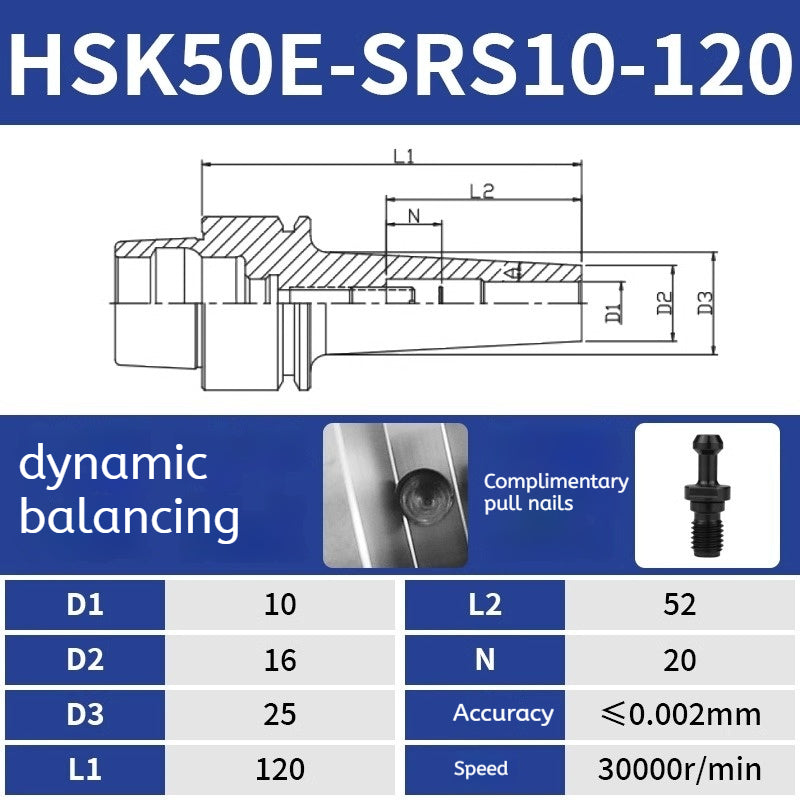 10024 Heat Shrink tool holder Sintered HSK40E Back Pull Tool Holder Shandong Denso Pricision Tools Co.,Ltd.