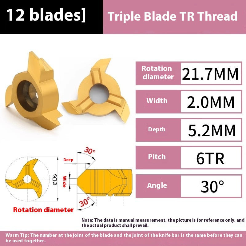 1154-Germany imported three-flute six-flute arc t-mill cyclone milling cutter bore chamfering cutter thread t-mill TR Shandong Denso Pricision Tools Co.,Ltd.