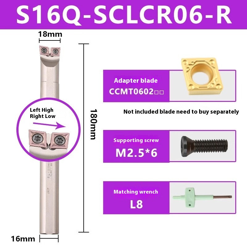 1141-CNC Double-head Bullhead Turning Toolholder Cylindrical Bore Endface 95 Degree Boring 2MW/MT Peach Model Triangle Rhombus Shandong Denso Pricision Tools Co.,Ltd.