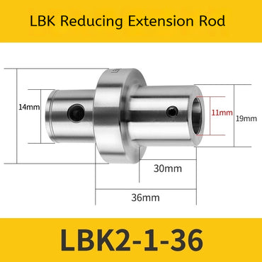 1176-Reducing Boring Tool Extension Bar LBK2/3/4/5/6 Adapter Bar Machining Center Fine & Rough Boring Tool Shank Reducing Extension Bar