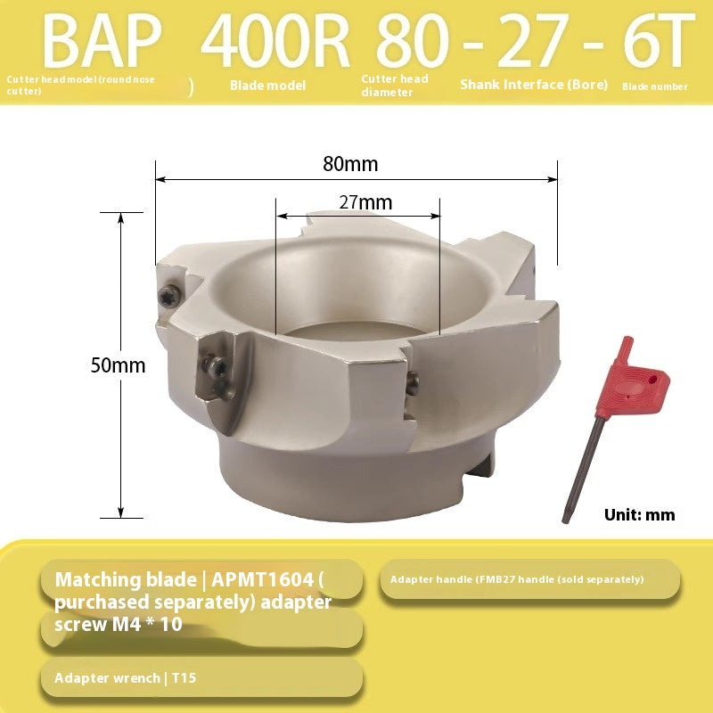 6020 CNC lathe tooling 300R/400R machining center right-angle end milling cutter discs 90° cutter discs for AP milling inserts Shandong Denso Pricision Tools Co.,Ltd.