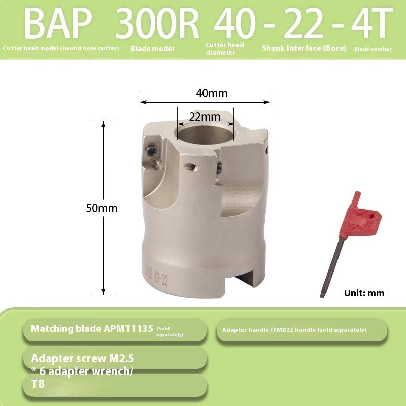 6020 CNC lathe tooling 300R/400R machining center right-angle end milling cutter discs 90° cutter discs for AP milling inserts Shandong Denso Pricision Tools Co.,Ltd.