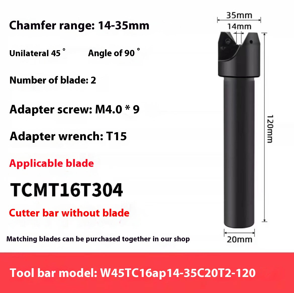 1145-Shedding type fixed-point chamfering cutter 30 degree 45 degree 60 degree chamfering cutter bar SSK/SSP/TCM/SSY/SSO/SSH Shandong Denso Pricision Tools Co.,Ltd.