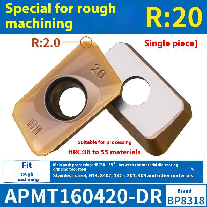 6008 CNC Milling Inserts APMT1135 Milling Blade 1604 Milling Head for Aluminum Alloy R0.8 Coated Rough Milling Machine Tool Pellets Shandong Denso Pricision Tools Co.,Ltd.