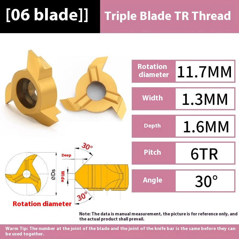 1154-Germany imported three-flute six-flute arc t-mill cyclone milling cutter bore chamfering cutter thread t-mill TR Shandong Denso Pricision Tools Co.,Ltd.