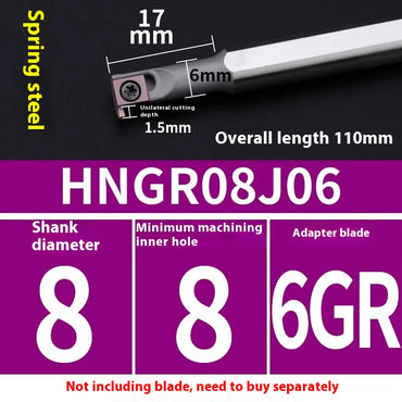 6001 -CNC small diameter inner hole grooving knife SNGR 7GR8GR9GR blade one free shipping Toshiba shallow groove knife bar