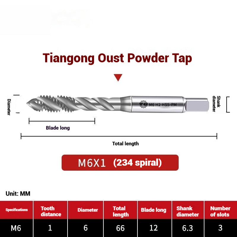 1097-Powder metallurgy machine taps stainless steel special taps straight groove spiral apex screw tip taps taps Shandong Denso Pricision Tools Co.,Ltd.