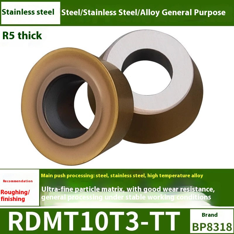 6009 CNC milling inserts RPMW carbide R5 machining center R4 milling machine R6 milling inserts RPMT round cutter grain cutting tools Shandong Denso Pricision Tools Co.,Ltd.