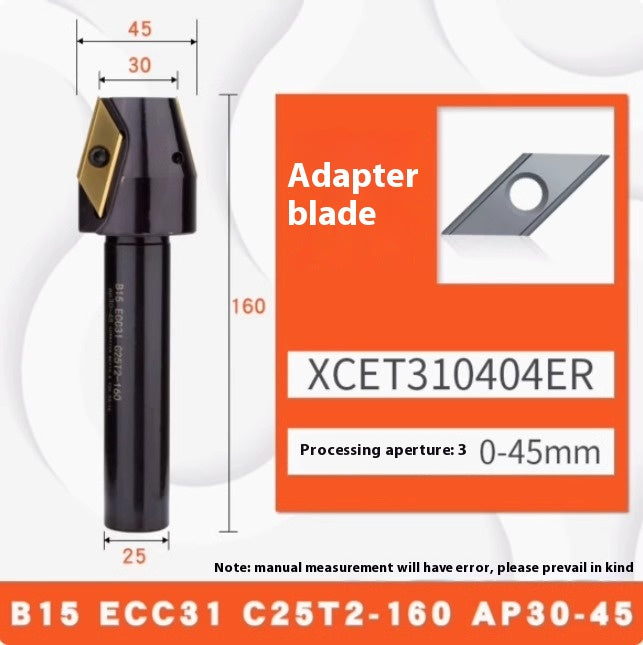 6043 CNC numerical control ECC31005R long edge chamfering cutter bar 30 degree 45°60 large hole chamfering cutter XCET310404 Shandong Denso Pricision Tools Co.,Ltd.